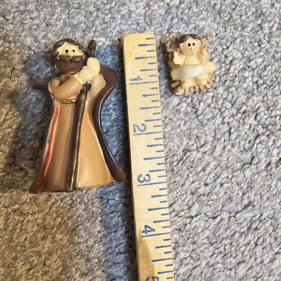 At Home America Navity Set NIB Christmas  Decor Folk Art Country Chic - Picture 6 of 6